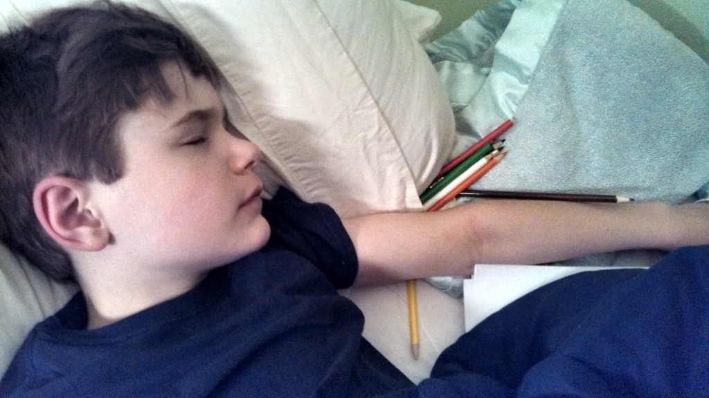 sleeping with pencils